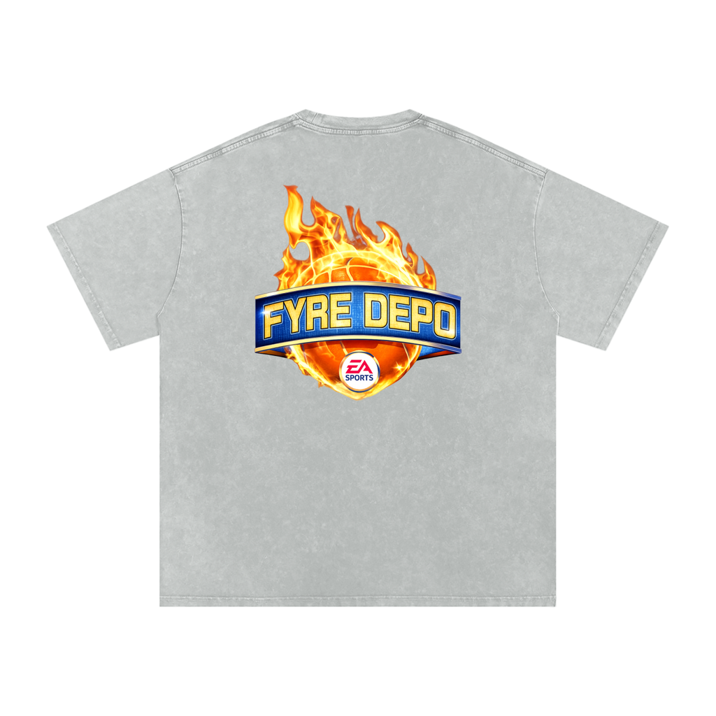 He's On Fyre Oversized Cotton T-Shirt