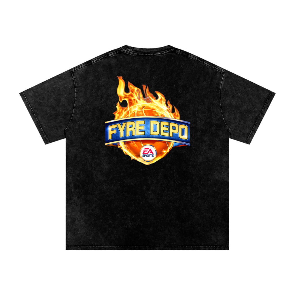 He's On Fyre Oversized Cotton T-Shirt