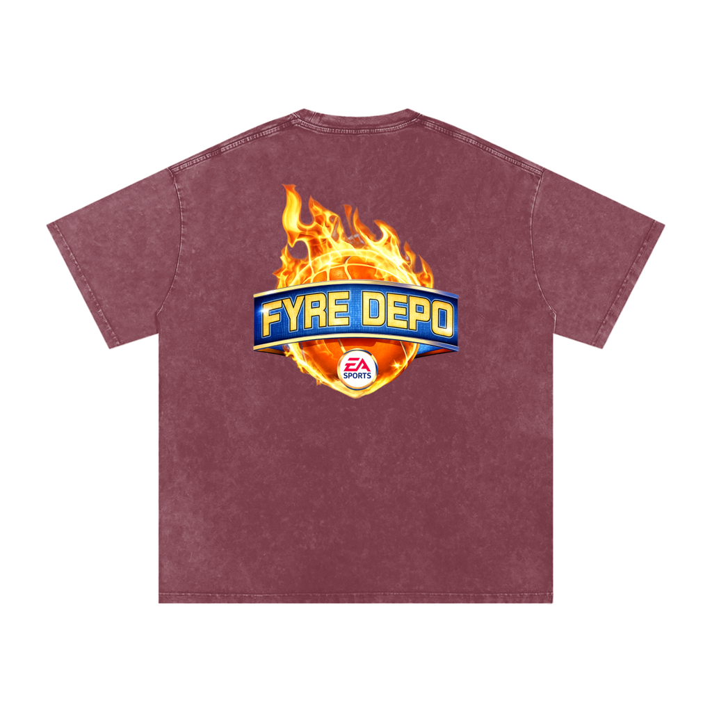 He's On Fyre Oversized Cotton T-Shirt