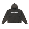 Fyre Depo Vintage Washed Frayed-Hem Hoodie