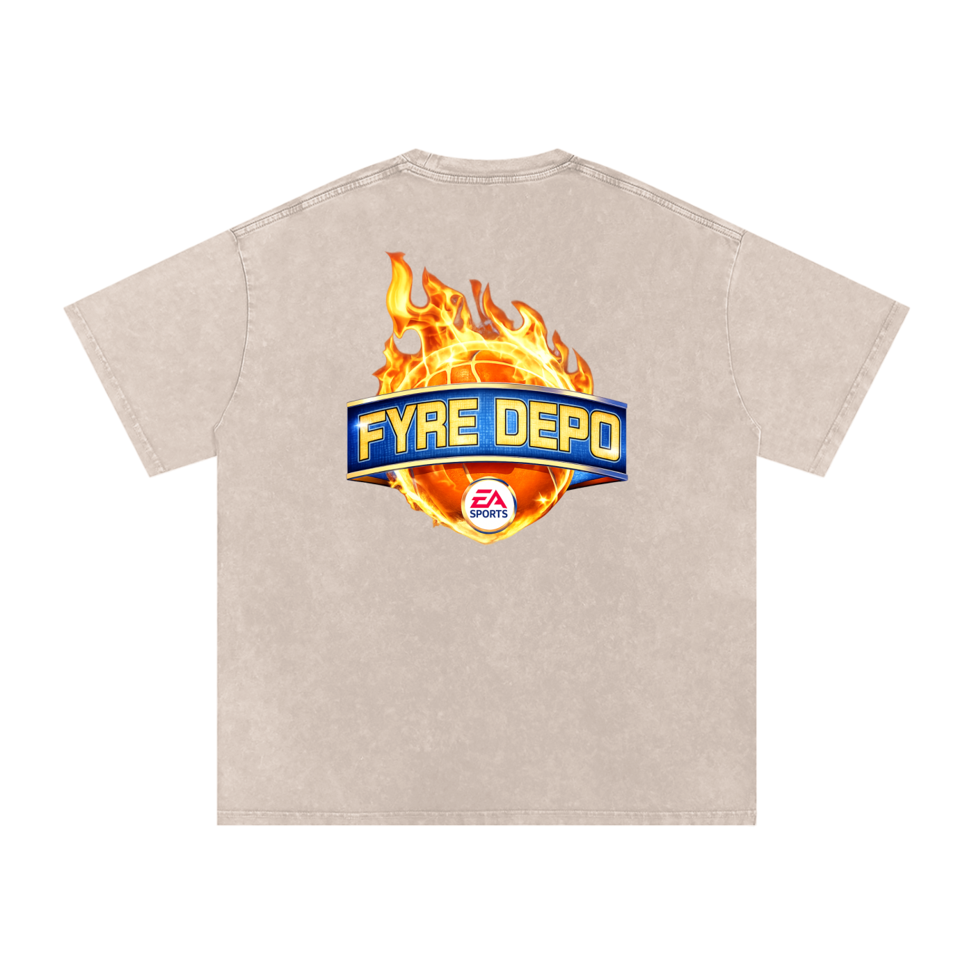 He's On Fyre Oversized Cotton T-Shirt